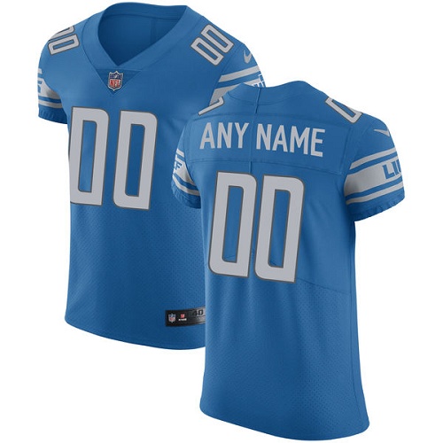 Men's Detroit Lions Blue Team Color Vapor Untouchable Custom Elite NFL Stitched Jersey